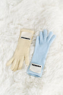 (Baby Blue)Faux Fur Gloves-TENERA Accessories Collection