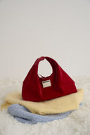 (レッドベルベット)クラシックホーボーバッグ - TENERAベルベットコレクション