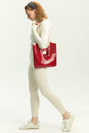 (Rococo Red)Vintage Shoulder Tote-TENERA City Retro Collection - TENERA