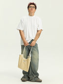 (Buttercream Jazz)Vintage Shoulder Tote-TENERA City Retro Collection
