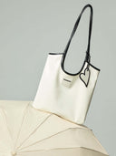 (Cream White)Vintage Shoulder Tote-TENERA City Retro Collection
