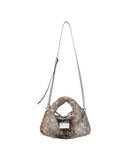 (Bambi Print)Eco Fur Mini Hobo-TENERA Faux Fur Collection