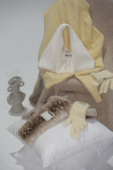 (아이보리 벨벳) 클래식 호보 백 - 테네라 벨벳 컬렉션