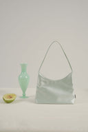 (Green)TENERA Satin Shoulder Bag
