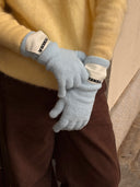 (Baby Blue)Faux Fur Gloves-TENERA Accessories Collection