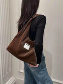 (Chocolate Velvet)HOBO Shoulder Bag-TENERA Velvet Collection - TENERA