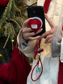 (Velvet Red)Velvet Heart Phone Holder-TENERA Accessories Collection