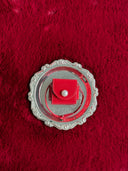 (Velvet Red)Velvet Pearl Earphone Pouch-TENERA Accessories Collection