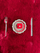 (Velvet Red)Velvet Pearl Earphone Pouch-TENERA Accessories Collection