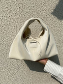 (Ivory Velvet)Small Tote HOBO Bag - TENERA Velvet Collection - TENERA