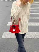 Mini Hobo Crossbody Bag - TENERA Velvet Collection - TENERA