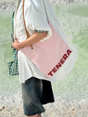 (Pink)Canvas Tote-TENERA City Resort Collection - TENERA