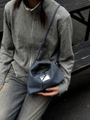 (Denim Blue)Mini Hobo Bag-TENERA Denim Collection - TENERA