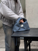 (Denim Blue)Classic Hobo Bag-TENERA Denim Collection - TENERA