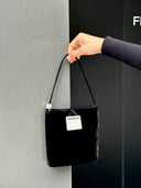 (Black Velvet)Pearl Bag -TENERA Velvet Collection - TENERA