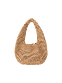 Raffia Hobo Bag