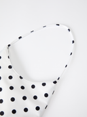 TENERA Still Life series Polka Dot satin mini shoulder bag