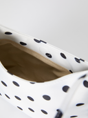 TENERA Still Life series Polka Dot satin mini shoulder bag