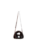 (Leopard Print)Eco Fur Mini Hobo-TENERA Faux Fur Collection