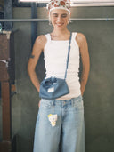 (Denim Blue)Mini Hobo Bag-TENERA Denim Collection - TENERA