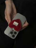 (Velvet Red)Velvet Heart Phone Holder-TENERA Accessories Collection