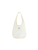TENERA 26SS Tender Bloom Lemon Yellow Mesh Hobo Shoulder Bag