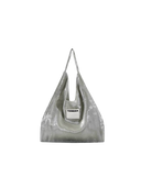 TENERA Classic Tea Grey Ballerina shoulder bag with diamond embellishments